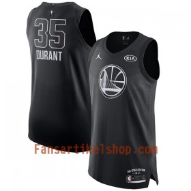 NBA Golden State Warriors Trikot Kevin Durant 35 2018 All-Star Jordan Brand Schwarz Swingman - Herren